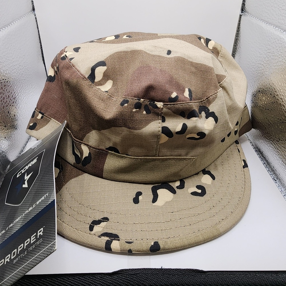 NWT Propper Patrol Cap Mens S Desert Camo 6-Color Chocolate Chip Tactical Hat